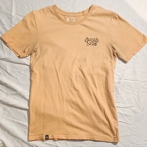 Small creamy orange Dutch Bros summer T-shirt